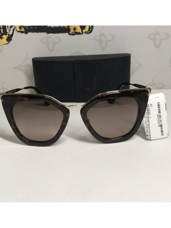 New Authentic Prada PR53S 2AU-3D0 – Havana Brown Gradient Cat-Eye Sunglasses main image 11